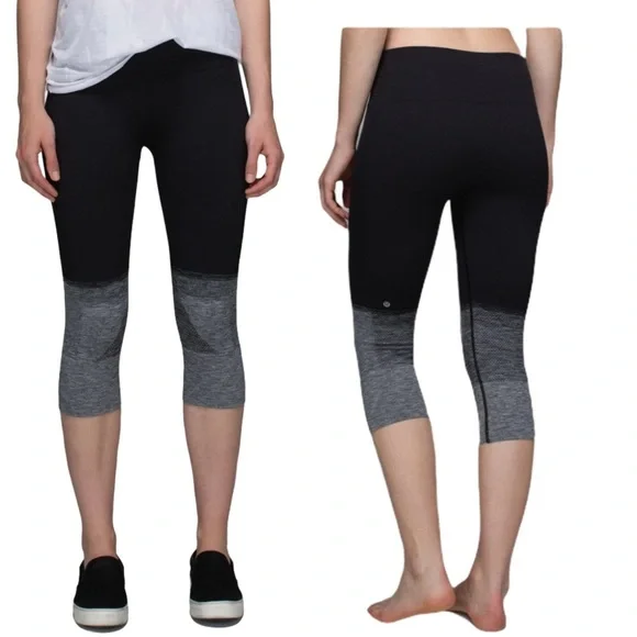 Lululemon Seamlessly Street Crop Black 4 pants - Picture 2 of 9